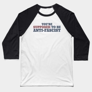 Anti-Fascist Baseball T-Shirt